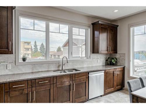 3830 Centre A Street Ne, Calgary, AB - Indoor Photo Showing Kitchen With Double Sink