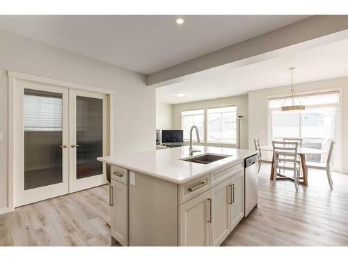 33 Sage Bluff Close Nw, Calgary, AB - Indoor Photo Showing Kitchen With Double Sink