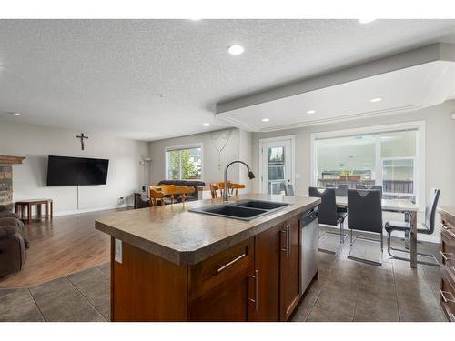 133 Brightonestone Garden Se, Calgary, AB - Indoor Photo Showing Kitchen With Double Sink