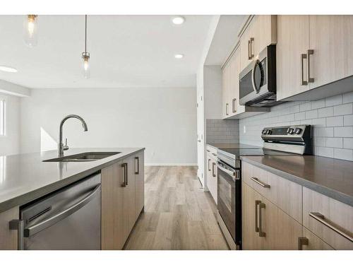 2409-42 Cranbrook Gardens Se, Calgary, AB - Indoor Photo Showing Kitchen With Upgraded Kitchen