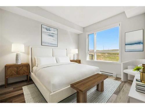 2409-42 Cranbrook Gardens Se, Calgary, AB - Indoor Photo Showing Bedroom