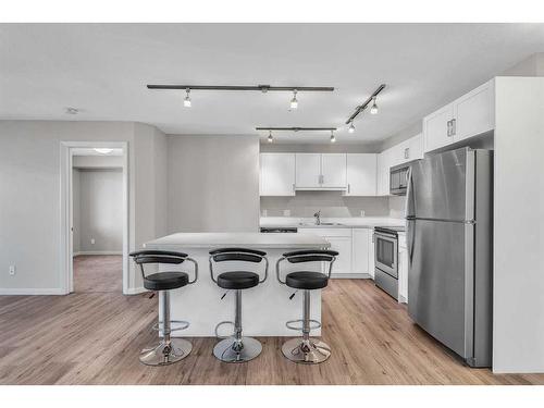 2306-450 Kincora Glen Road Nw, Calgary, AB - Indoor Photo Showing Kitchen With Stainless Steel Kitchen