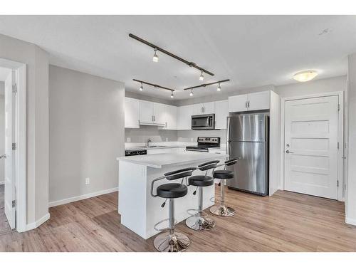 2306-450 Kincora Glen Road Nw, Calgary, AB - Indoor Photo Showing Kitchen With Stainless Steel Kitchen