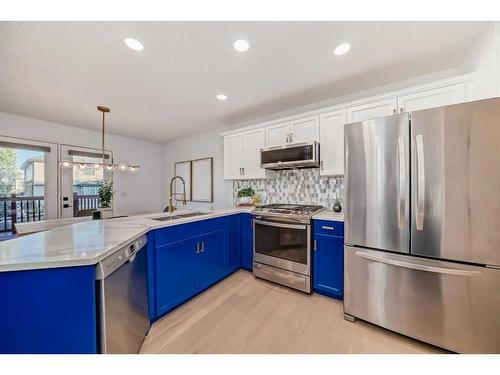 58 Kincora Manor Nw, Calgary, AB - Indoor Photo Showing Kitchen With Upgraded Kitchen