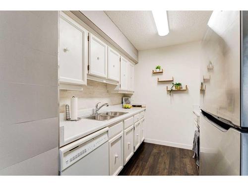 1502-544 Blackthorn Road Ne, Calgary, AB - Indoor Photo Showing Kitchen With Double Sink