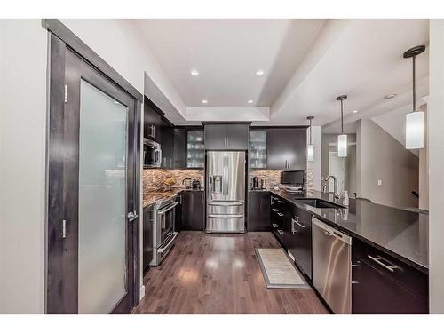 358 Mahogany Terrace Se, Calgary, AB - Indoor Photo Showing Kitchen With Stainless Steel Kitchen With Upgraded Kitchen