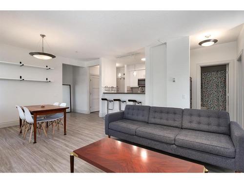 201-518 33 Street Nw, Calgary, AB - Indoor Photo Showing Living Room