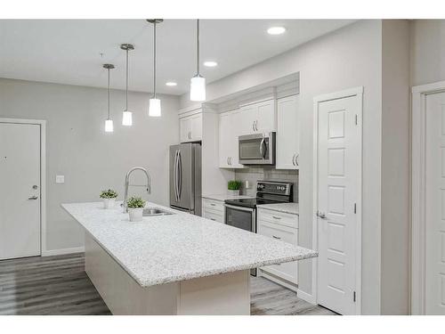 135-20 Seton Park Se, Calgary, AB - Indoor Photo Showing Kitchen With Upgraded Kitchen