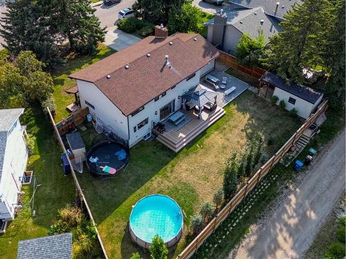 428 Wilverside Way Se, Calgary, AB - Outdoor With Above Ground Pool With View