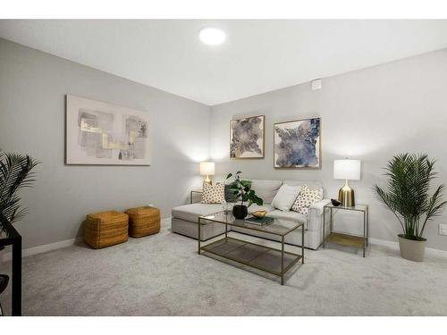 124 Masters Street Se, Calgary, AB - Indoor Photo Showing Living Room