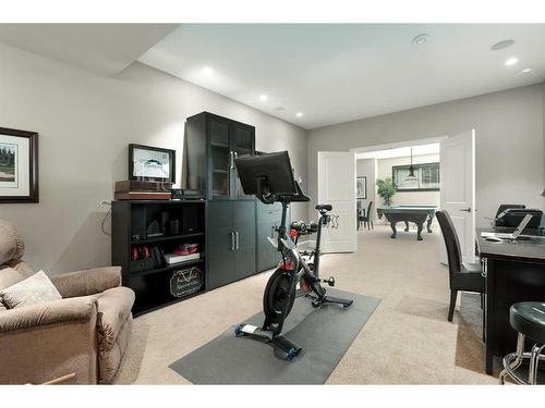 249 Elbow Ridge Haven, Rural Rocky View County, AB - Indoor Photo Showing Gym Room