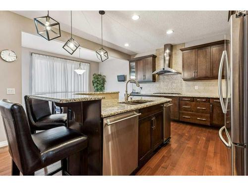 47 Panamount Road Nw, Calgary, AB - Indoor Photo Showing Kitchen With Double Sink