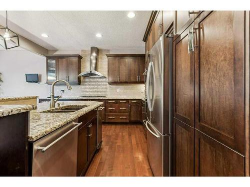 47 Panamount Road Nw, Calgary, AB - Indoor Photo Showing Kitchen With Upgraded Kitchen