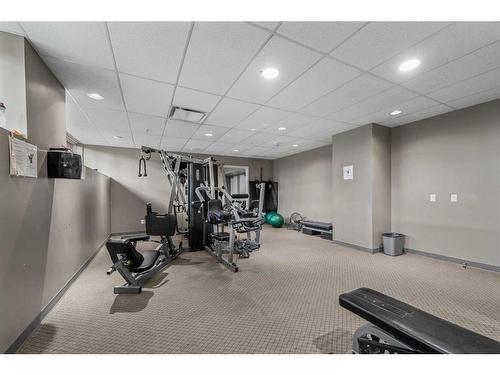 2101-1053 10 Street Sw, Calgary, AB - Indoor Photo Showing Gym Room