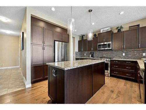 272 Kingsmere Cove Se, Airdrie, AB - Indoor Photo Showing Kitchen With Stainless Steel Kitchen With Upgraded Kitchen