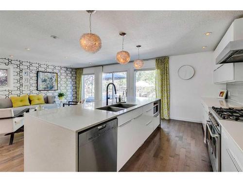 163 Oakmount Road Sw, Calgary, AB - Indoor Photo Showing Kitchen With Double Sink With Upgraded Kitchen