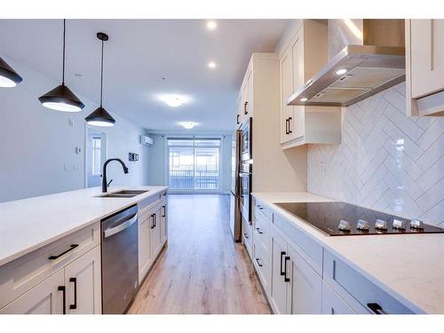 314-10 Sage Hill Nw, Calgary, AB - Indoor Photo Showing Kitchen With Double Sink With Upgraded Kitchen