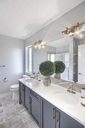 91 Waterford Manor, Chestermere, AB - Indoor Photo Showing Bathroom