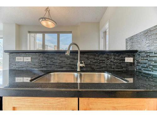 502-1053 10 Street Sw, Calgary, AB - Indoor Photo Showing Kitchen With Double Sink