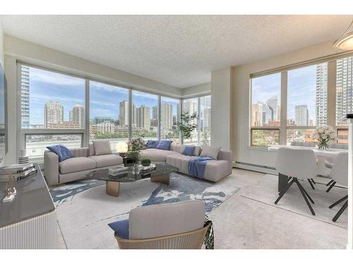 502-1053 10 Street Sw, Calgary, AB - Indoor Photo Showing Living Room