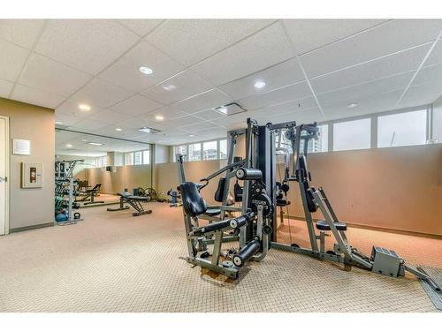 502-1053 10 Street Sw, Calgary, AB - Indoor Photo Showing Gym Room