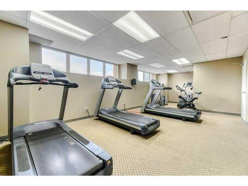 502-1053 10 Street Sw, Calgary, AB - Indoor Photo Showing Gym Room