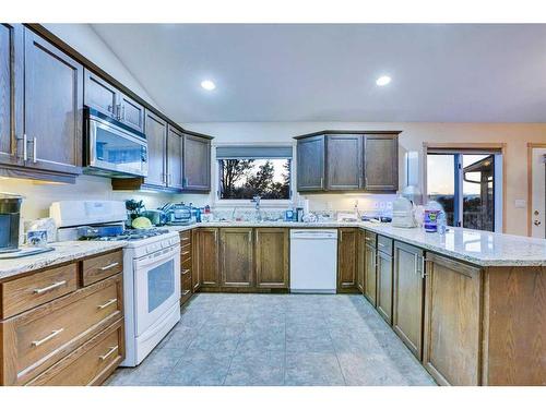 3235 100 Street Se, Calgary, AB - Indoor Photo Showing Kitchen With Double Sink