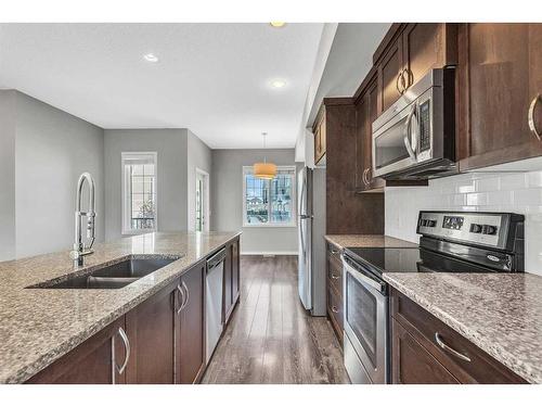 81 Nolanlake Cove Nw, Calgary, AB - Indoor Photo Showing Kitchen With Stainless Steel Kitchen With Double Sink With Upgraded Kitchen