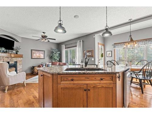 184 West Creek Landing, Chestermere, AB - Indoor With Fireplace