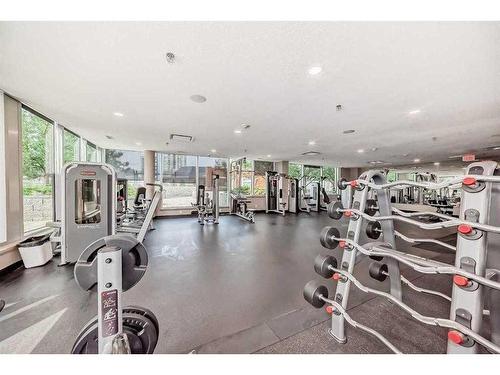 306-1320 1 Street Se, Calgary, AB - Indoor Photo Showing Gym Room