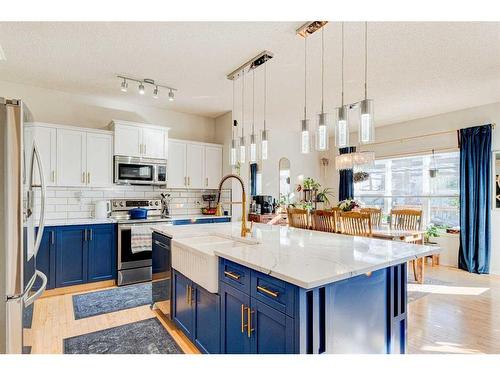 71 Copperfield Point Se, Calgary, AB - Indoor Photo Showing Kitchen With Upgraded Kitchen