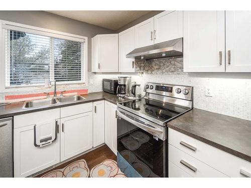 127 Covepark Place Ne, Calgary, AB - Indoor Photo Showing Kitchen With Double Sink