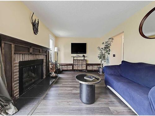 96 Beddington Circle Ne, Calgary, AB - Indoor Photo Showing Living Room With Fireplace