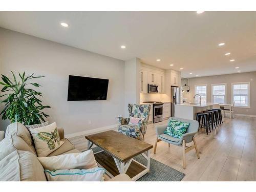 1245 Carrington Boulevard Nw, Calgary, AB - Indoor Photo Showing Living Room