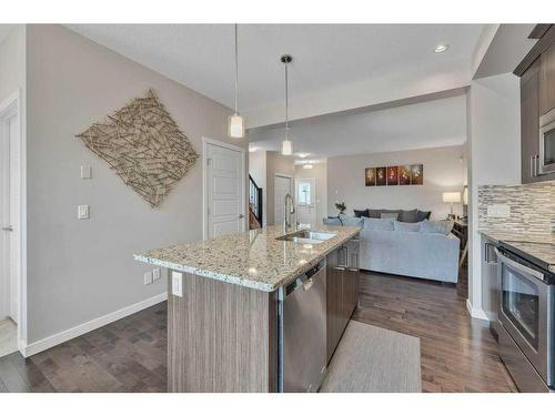 32 Saddlelake Terrace Ne, Calgary, AB - Indoor Photo Showing Kitchen With Stainless Steel Kitchen With Upgraded Kitchen