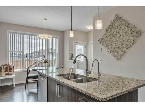 32 Saddlelake Terrace Ne, Calgary, AB - Indoor Photo Showing Kitchen With Double Sink With Upgraded Kitchen