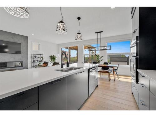 52 Seton Rise Se, Calgary, AB - Indoor Photo Showing Kitchen With Double Sink