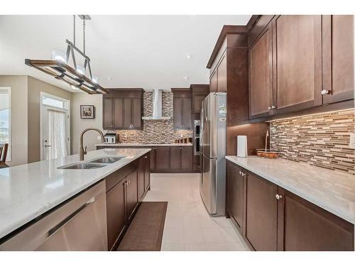 34 Cityscape Bay Ne, Calgary, AB - Indoor Photo Showing Kitchen With Double Sink With Upgraded Kitchen