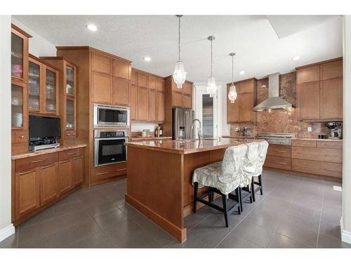 8 Spring Willow Place Sw, Calgary, AB - Indoor Photo Showing Kitchen With Stainless Steel Kitchen With Upgraded Kitchen