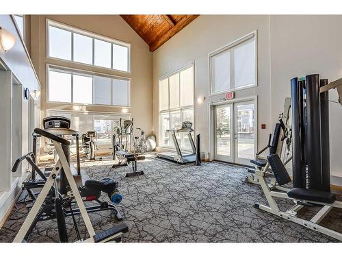 126-6868 Sierra Morena Boulevard Sw, Calgary, AB - Indoor Photo Showing Gym Room