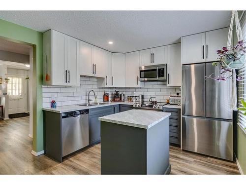 535 Queenston Gardens Se, Calgary, AB - Indoor Photo Showing Kitchen With Upgraded Kitchen