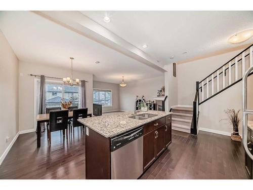 97 Panton Way Nw, Calgary, AB - Indoor Photo Showing Kitchen With Double Sink