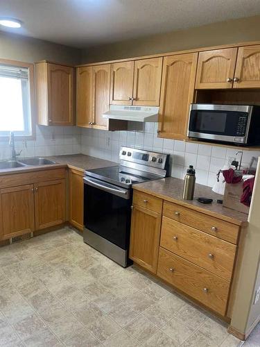 19 Tarawood Road Ne, Calgary, AB - Indoor Photo Showing Kitchen With Double Sink