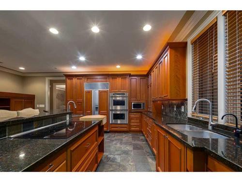 127 Solace Ridge Place, Rural Rocky View County, AB - Indoor Photo Showing Kitchen With Double Sink With Upgraded Kitchen