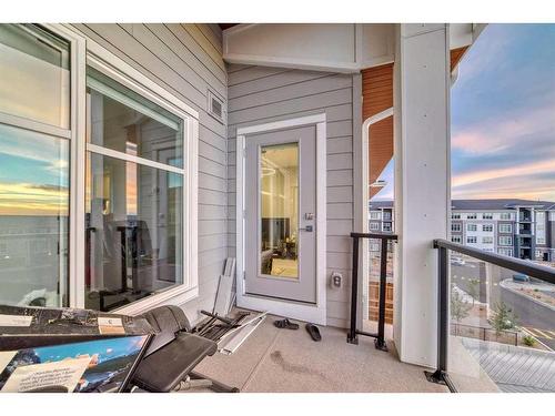 1408-681 Savanna Boulevard Ne, Calgary, AB - Outdoor With Balcony With Exterior