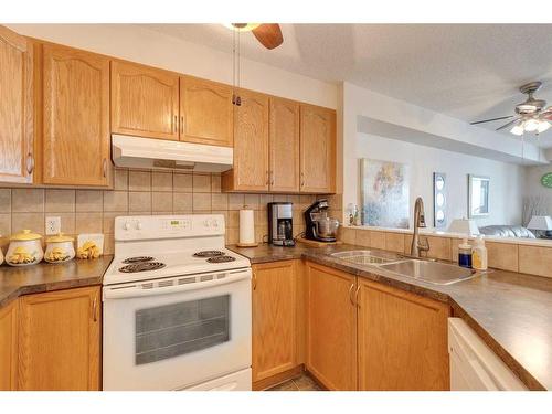 2112-5200 44 Avenue Ne, Calgary, AB - Indoor Photo Showing Kitchen With Double Sink