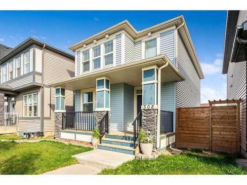 308 Cornergate Row East, Calgary, AB - Outdoor With Deck Patio Veranda With Facade