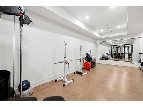 22 Alexandria Green Sw, Calgary, AB - Indoor Photo Showing Gym Room