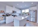 534 Corner Meadows Way Ne Meadows East, Calgary, AB  - Indoor Photo Showing Kitchen With Stainless Steel Kitchen 