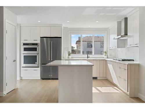 149 Magnolia Terrace Se, Calgary, AB - Indoor Photo Showing Kitchen With Stainless Steel Kitchen With Upgraded Kitchen